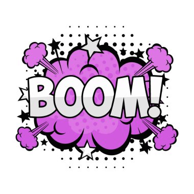 boom pop sanat tarzı vektör çizimi tasarımı