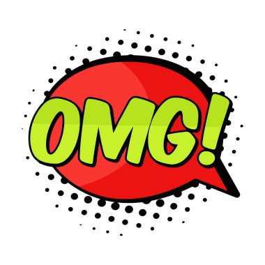 pop art çizgi roman metni konuşma kabarcık vektör çizimi tasarımı