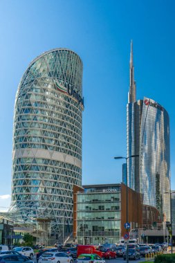 Unipol Grup Merkezi, Unipol Kulesi, Milano, Lombardy, İtalya 'da yeni bir gökdelen.