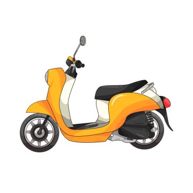 Motosiklet, uygun ve verimli ulaşım için tasarlanmış iki tekerlekli bir araçtır. Adımlı bir çerçeve, sürücünün ayakları için düz bir döşeme ve genellikle koltuğun altındaki depolama alanını içerir.. 