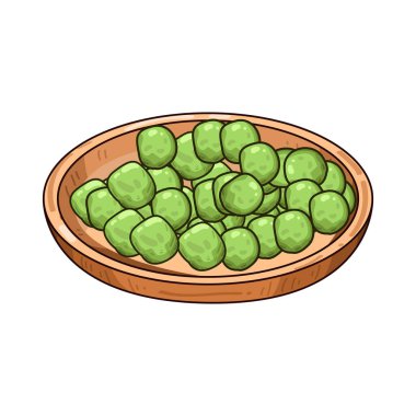 Fasulyeler, sade ahşap bir tabakta doğal renklerini ve dokularını sergileyerek düzgünce düzenlenir. Odunun sıcak tonu fasulyelerin dünyevi görünümünü tamamlıyor ve sağlıklı, organik bir sunum oluşturuyor..