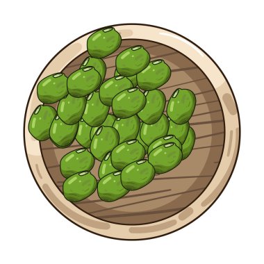 Fasulyeler, sade ahşap bir tabakta doğal renklerini ve dokularını sergileyerek düzgünce düzenlenir. Odunun sıcak tonu fasulyelerin dünyevi görünümünü tamamlıyor ve sağlıklı, organik bir sunum oluşturuyor..