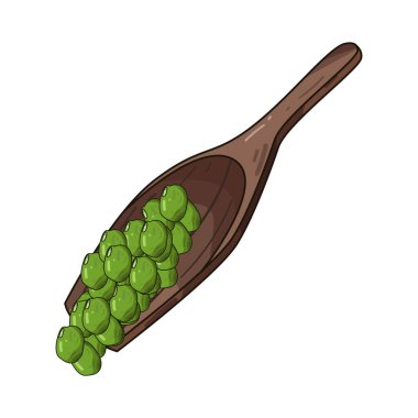 Bir avuç fasulye, doğal şekillerini, renklerini ve dokularını gösteren tahta bir kaşığın üzerinde dinleniyor. Kaşığın pürüzsüz tanecikleri kırsal, organik bir dokunuş ekliyor. Bu da onu yemek sunumları ve tarif çizimleri için mükemmel yapıyor..