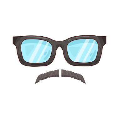 Bıyık ve Gözlük genellikle tuhaf, entellektüel ya da klasik bir görünümü simgeler. Bu ikonik kombinasyon, illüstrasyon, kostüm ve avatarlarda kişilik aktarımında yaygın olarak kullanılır. Klasik kılık değiştirme motifleri ya da eski moda tarzları da olabilir..