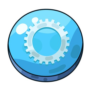 Bir dişli veya çark tarafından temsil edilen bir ayar simgesi, yapılandırmayı, kişiselleştirmeyi veya sistem tercihlerini sembolize eder. 