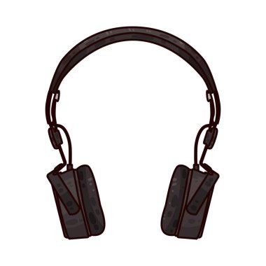 Modern bir kulaklık gösterişli ve minimalist bir tasarımla tasvir edilir. Yastıklı kulaklıklar geniş ve daireseldir, kıvrımlı, ayarlanabilir bir saç bandıyla birbirine bağlıdır, konfor ve destek sağlar.. 