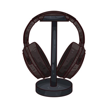 Kulaklığın üzerinde düzgünce dinlenen bir kulaklık hem stil hem de işlevsellik sergiliyor. Stantta sabit bir taban ve zarif bir dikey kol var. Kulaklıkları düzenli tutmak için form ve fonksiyonları birleştiriyor..