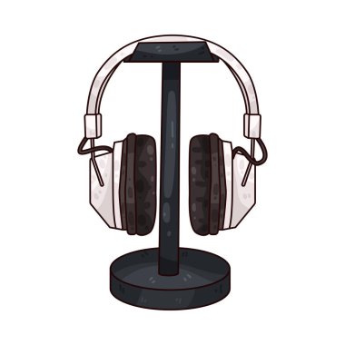 Kulaklığın üzerinde düzgünce dinlenen bir kulaklık hem stil hem de işlevsellik sergiliyor. Stantta sabit bir taban ve zarif bir dikey kol var. Kulaklıkları düzenli tutmak için form ve fonksiyonları birleştiriyor..