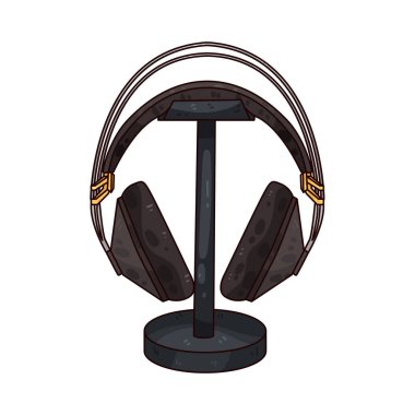 Kulaklığın üzerinde düzgünce dinlenen bir kulaklık hem stil hem de işlevsellik sergiliyor. Stantta sabit bir taban ve zarif bir dikey kol var. Kulaklıkları düzenli tutmak için form ve fonksiyonları birleştiriyor..