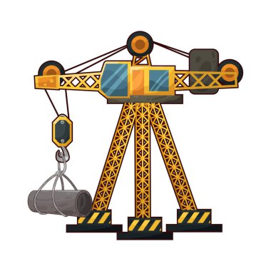 Kule vinci, genellikle büyük inşaat alanlarında görülür. Vinç, karşı tarafta bir kontra-flok ile dengelenmiş, dışa doğru uzanan uzun bir yatay yelkene sahiptir. Dik direği yerden yükselir, sabit bir baz tarafından desteklenir..