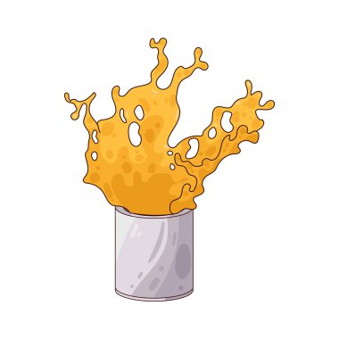 Renkli bir boya kovası yaratıcılığı, ifadeyi ve sanatsal enerjiyi simgeliyor..