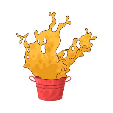 Renkli bir boya kovası yaratıcılığı, ifadeyi ve sanatsal enerjiyi simgeliyor..