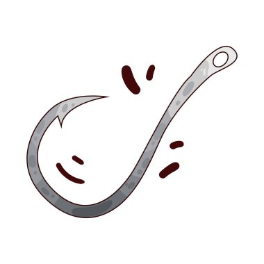 Balık yakalamak için tasarlanmış, temiz ve keskin kıvrımlı bir olta. Parlak metalden yapılma kanca sivri uçlu ve sivri uçlu, hassas ve işlevsel olduğunu vurguluyor.. 