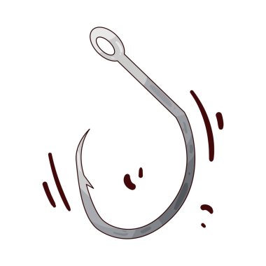 Balık yakalamak için tasarlanmış, temiz ve keskin kıvrımlı bir olta. Parlak metalden yapılma kanca sivri uçlu ve sivri uçlu, hassas ve işlevsel olduğunu vurguluyor.. 