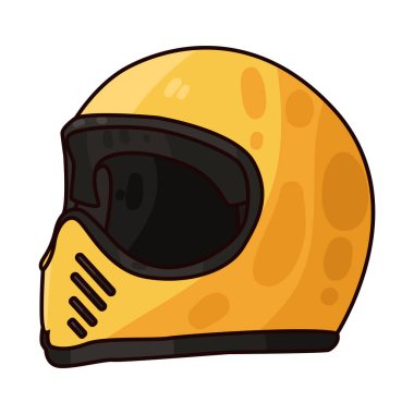 Güvenlik ve tarz için tasarlanmış bir motosiklet kaskı. Aerodinamik şekli, dayanıklı güneşliği ve iç kısımlarda süvarilerin korunması ve konforu.. 