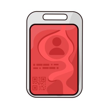 Kimlik kartında fotoğraf, isim ve detaylar, kimlik doğrulama ve resmi doğrulamayı sembolize ediyor.