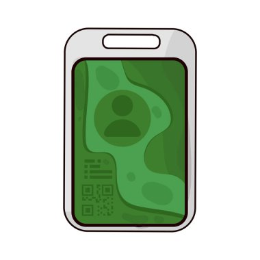 Kimlik kartında fotoğraf, isim ve detaylar, kimlik doğrulama ve resmi doğrulamayı sembolize ediyor.