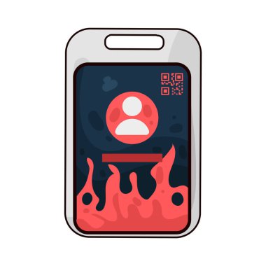 Kimlik kartında fotoğraf, isim ve detaylar, kimlik doğrulama ve resmi doğrulamayı sembolize ediyor.