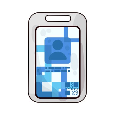 Kimlik kartında fotoğraf, isim ve detaylar, kimlik doğrulama ve resmi doğrulamayı sembolize ediyor.