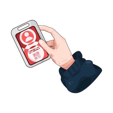 Kimlik kartı tutan, kimlik, güvenlik ve resmi doğrulamayı temsil eden bir el..