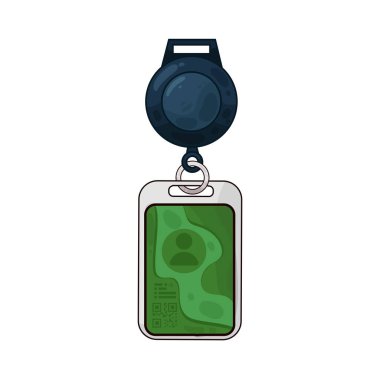 Kimlik kartında fotoğraf, isim ve detaylar, kimlik doğrulama ve resmi doğrulamayı sembolize ediyor.