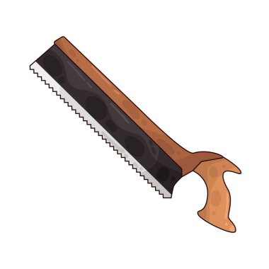 Keskin metal bir bıçak ve sapı olan bir el testeresi. Genellikle odun ve diğer malzemeler için kullanılır..