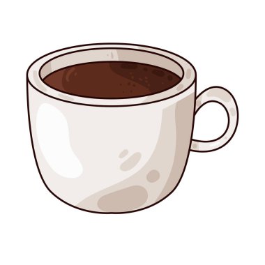 Bir fincan kahve, taze ve içilmeye hazır, sıcaklığı, enerjiyi ve ferahlığı sembolize eder..