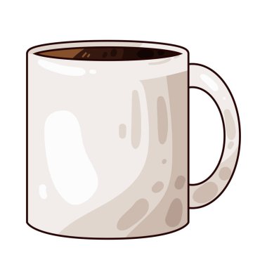 Bir fincan kahve, taze ve içilmeye hazır, sıcaklığı, enerjiyi ve ferahlığı sembolize eder..