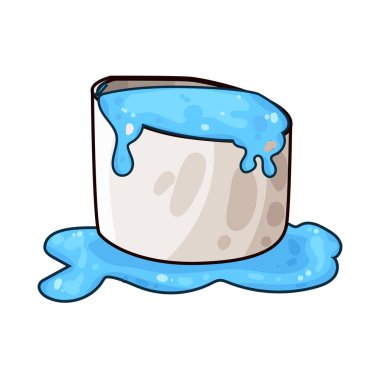 Bir küvet suyla doluyor, kenarlardan banyoya dökülüyor..