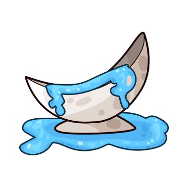 Bir küvet suyla doluyor, kenarlardan banyoya dökülüyor..