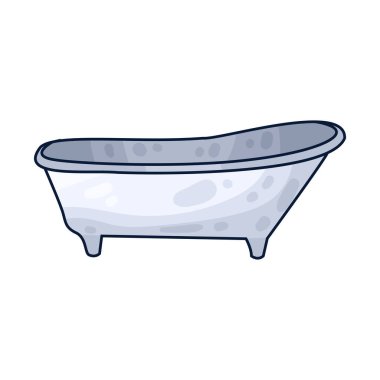 Pürüzsüz ve temiz bir tasarımı olan bir küvet. Genellikle banyo için kullanılır..