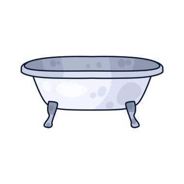 Pürüzsüz ve temiz bir tasarımı olan bir küvet. Genellikle banyo için kullanılır..