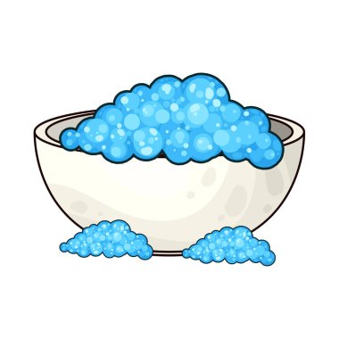 Köpüklerle dolu bir küvet, rahatlatıcı bir suya hazır..