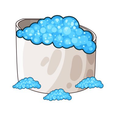 Köpüklerle dolu bir küvet, rahatlatıcı bir suya hazır..