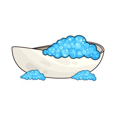 Köpüklerle dolu bir küvet, rahatlatıcı bir suya hazır..