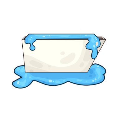 Bir küvet suyla doluyor, kenarlardan banyoya dökülüyor..