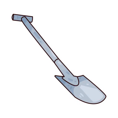 Sağlam saplı bir kürek ve geniş metal bir bıçak. Genellikle toprak kazmak ve kaldırmak için kullanılır..