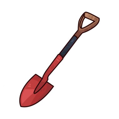 Sağlam saplı bir kürek ve geniş metal bir bıçak. Genellikle toprak kazmak ve kaldırmak için kullanılır..