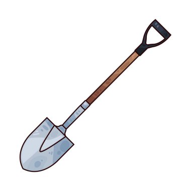 Sağlam saplı bir kürek ve geniş metal bir bıçak. Genellikle toprak kazmak ve kaldırmak için kullanılır..