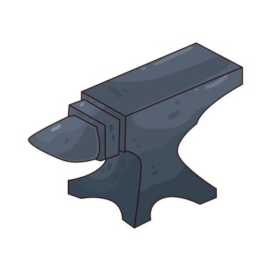 Metal dövmek için ağır bir demirci örsü..