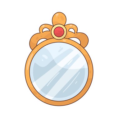 Ayna: Güzellik kullanımı için çerçevelenmiş temiz, yansıtıcı bir ayna.