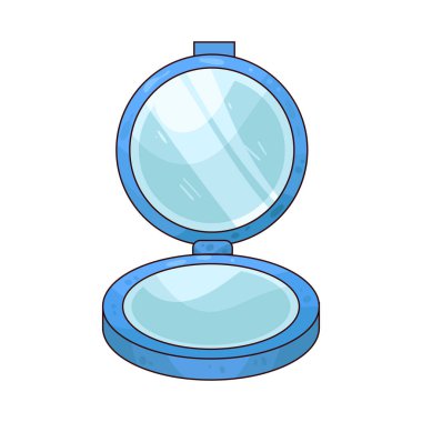 Kompakt Ayna: Devam eden rötuşlar için küçük bir katlama aynası.