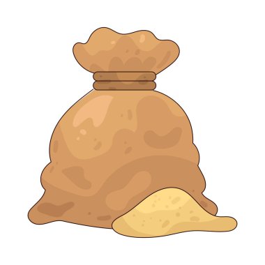 İnşaat kullanımı veya geçici engeller için doldurulmuş bir kum torbası.