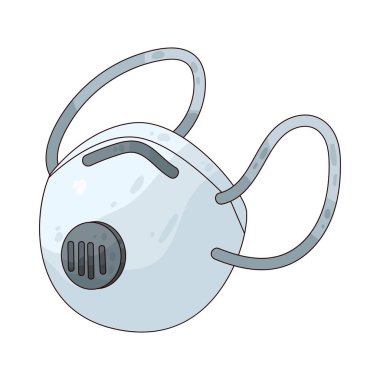 Toz Maskesi: Koruma amaçlı elastik kayışlı beyaz toz maskesi.