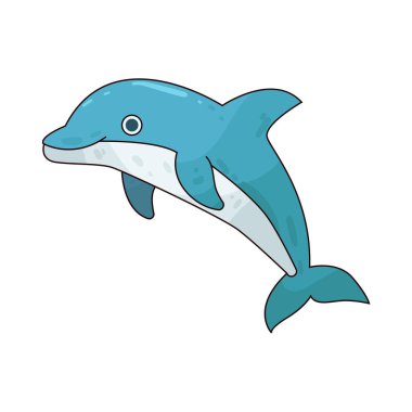 Yunus: Oyuncu bir yunus suyun üzerinde sıçrıyor.