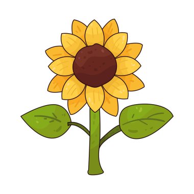 Parlak sarı yapraklı bir ayçiçeği.