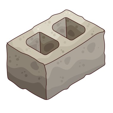Cinder Block betondan yapılmış büyük bir dikdörtgen bloktur. Duvarlar ve temeller için yapımında kullanılır..