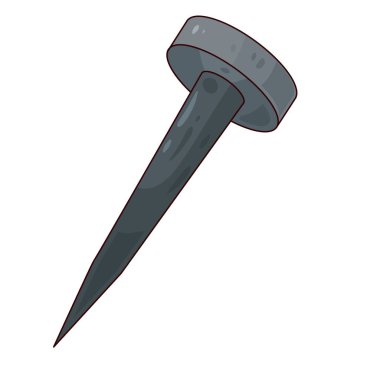  Çivi, onları bir arada tutmak için maddelere saplanmış küçük bir metal virajıdır..