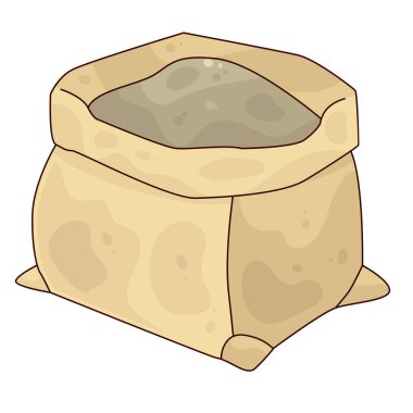  Çimento torbası çimento tozu içerir. Beton ve duvar yapımında kullanılan kilit bir madde..