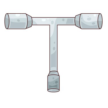  T-saplı soket anahtarı, T şeklinde bir kavrama ile vida ve cıvataları sıkmak veya gevşetmek için tork sağlar.